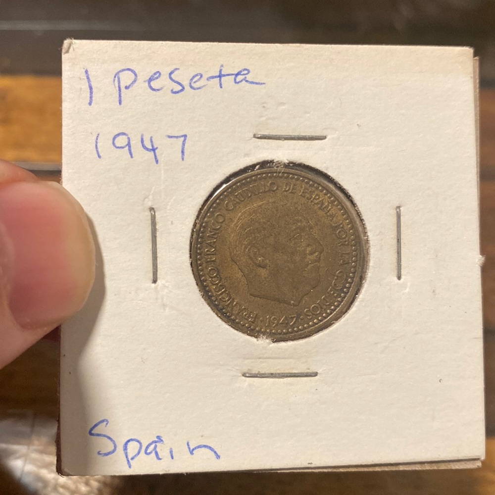 1 Peseta 1947 Spain coin